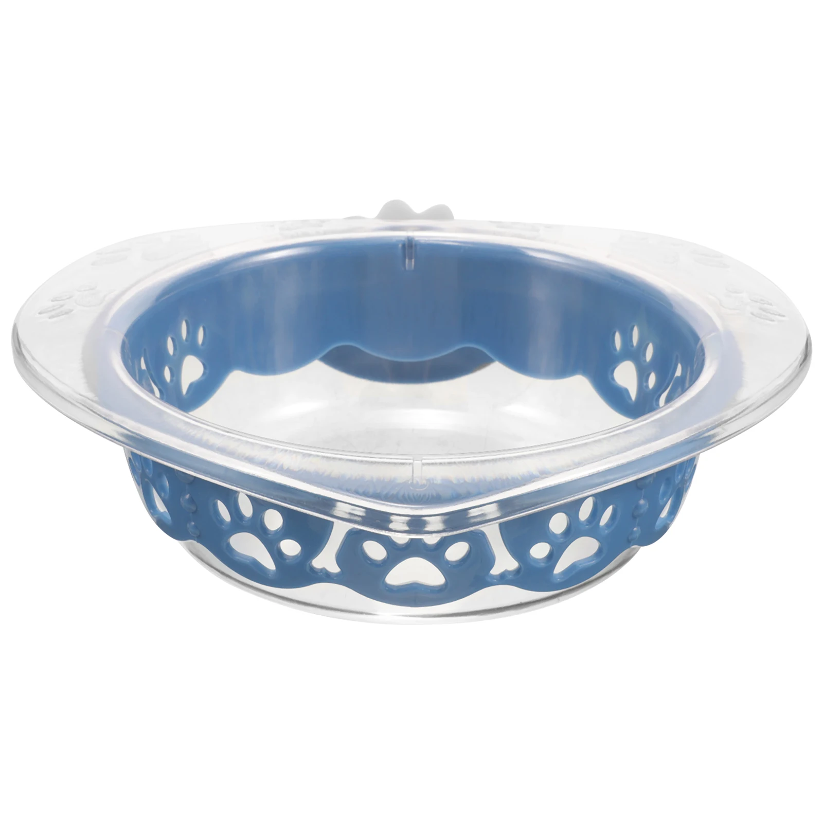 

Hanging Heart Pet Bowls Large Capacity Blue Plastic Dog Cat Feeder Wall Mounted Water Bowl for Small Dogs Crate