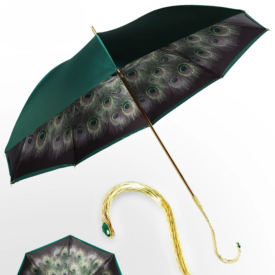 

Quality Luxury Hook Umbrellas for Rain and Sun Long Handle Umbrella Elegant Vintage Rain Paraguas Mujer Rain Equipment