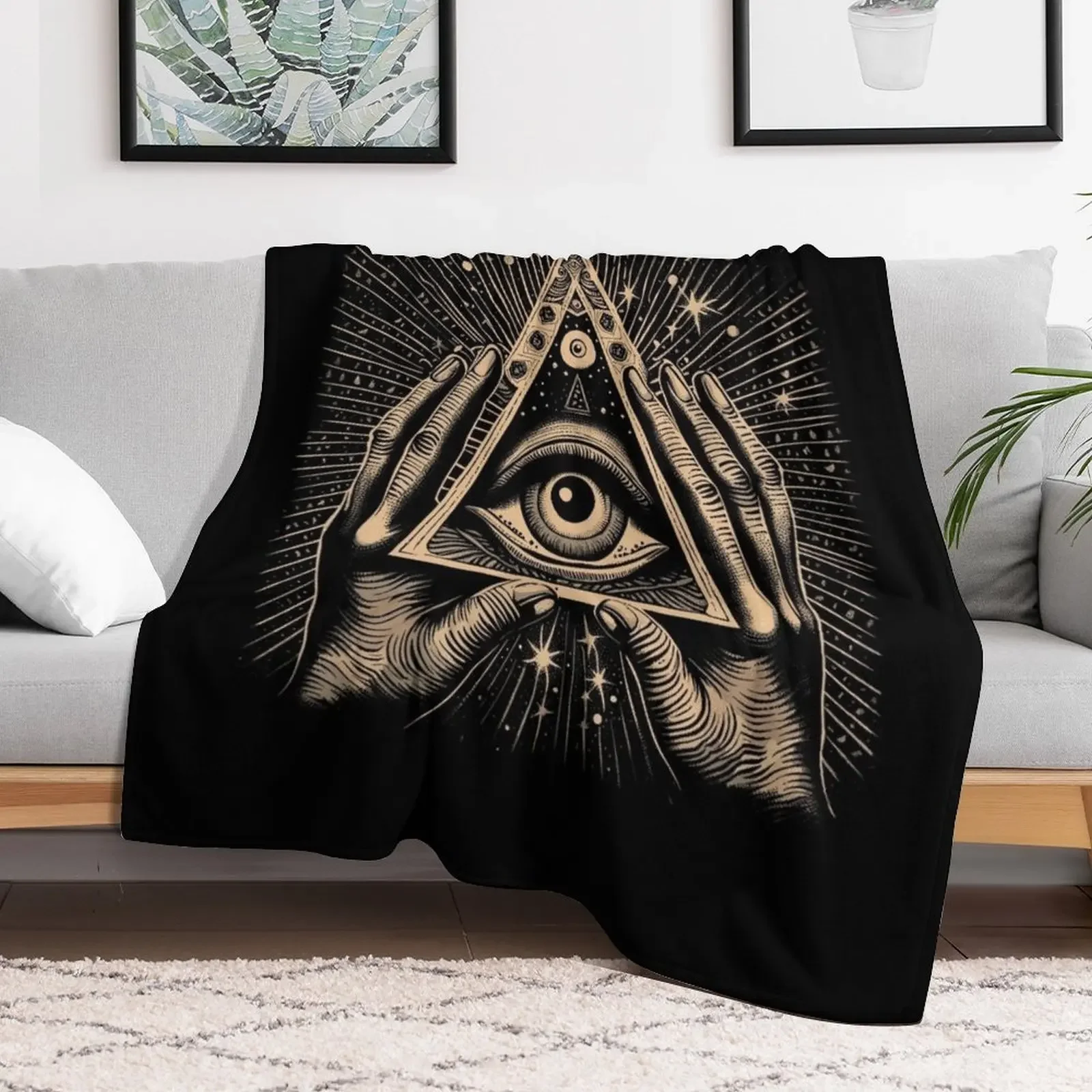 All Seeing Eye Throw Blanket Thin Sofas Personalized Gift Flannels Blankets