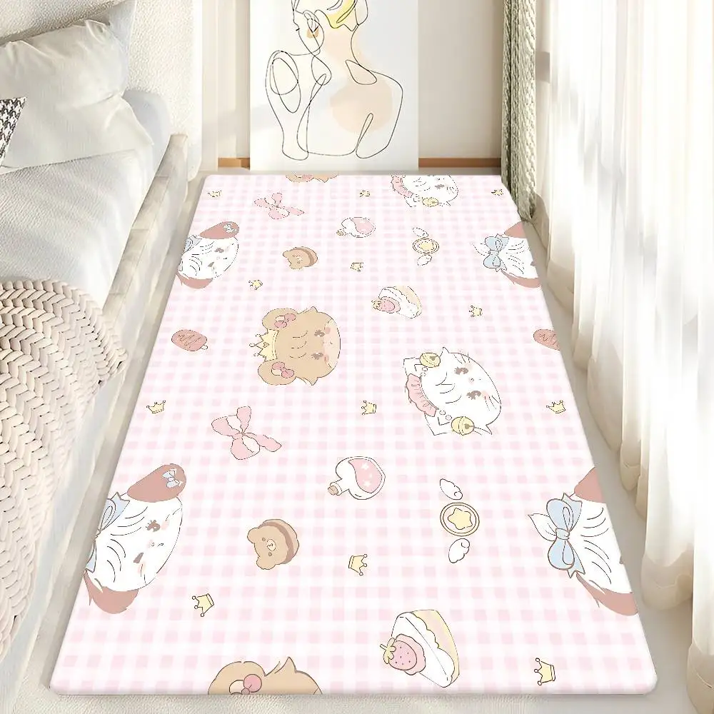 Cartoon Cute M-mikko Floor Mat Rectangle Anti-slip Home Soft Badmat Front Door Indoor Outdoor Mat Hotel Decor Mat