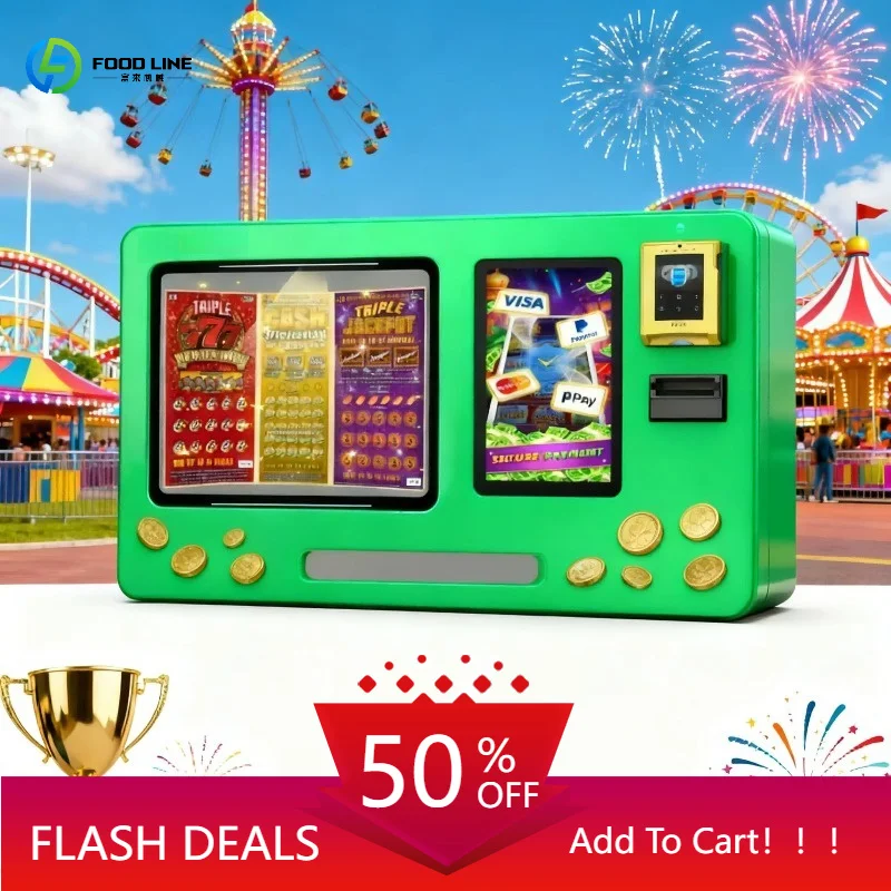 Popular Lottery Vending Machine Wall Mounted Touch Light Box Cost Effective 24/7 Service SDK for Commercial Streets Customized