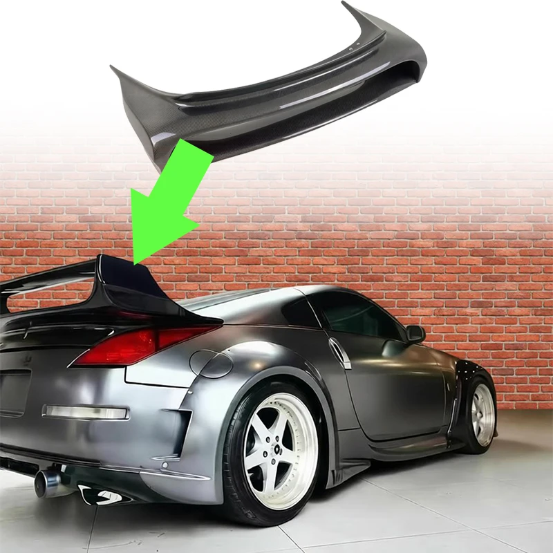 Rear Trunk Double Deck Spoiler Tail Wing Style B For Nissan 350Z Z33 2003‑2009 Coupe Tuning Automobiles Accessories Exterior Car