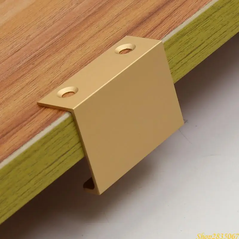 Finger pull cabinet handle Wardrobe Edges Pull Hardware Recessed Aluminum Drawer 831F