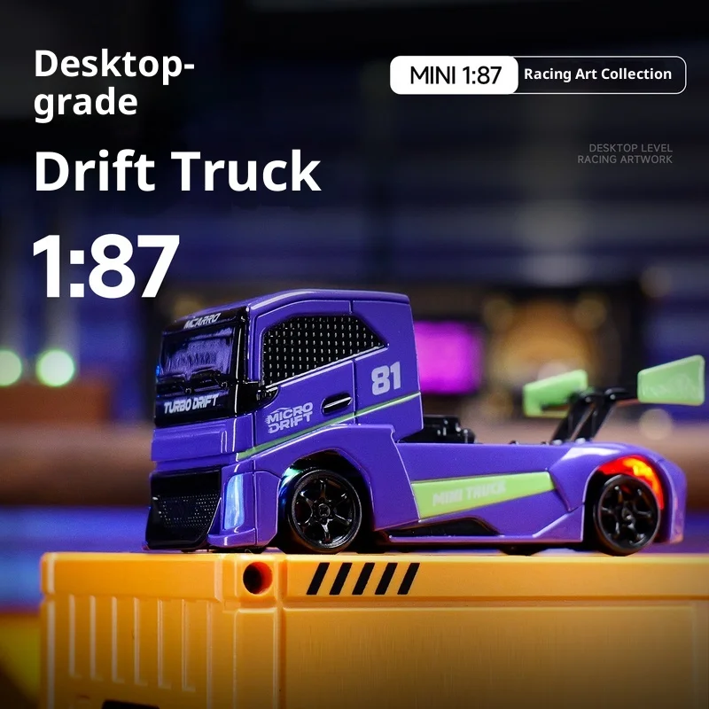 

New 1:87 Ultra Mini Simulation Remote Control Car 4wd Racing Desktop Drift High-Speed Electric Remote Control Truck Toy