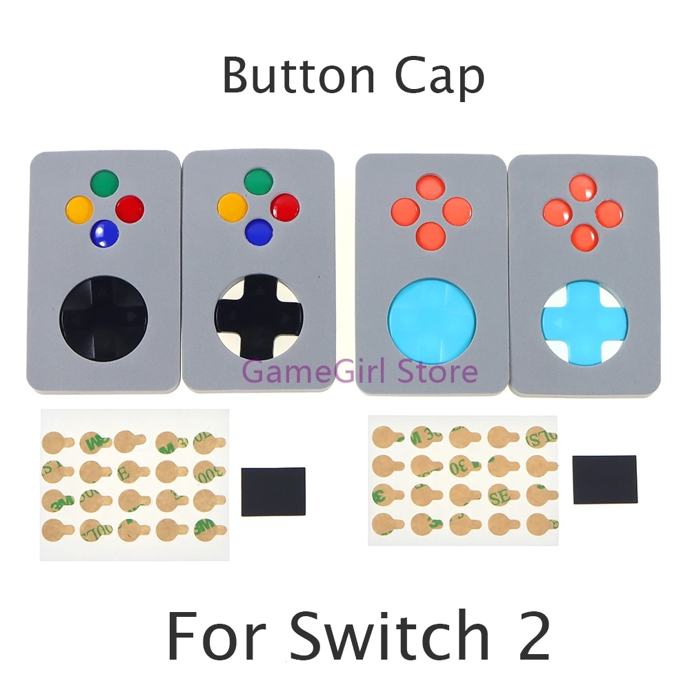 

10sets For Nintendo Switch 2 Button Grips Caps Cross Direction Button ABXY Key Button Sticker Set For Switch2 Accessories