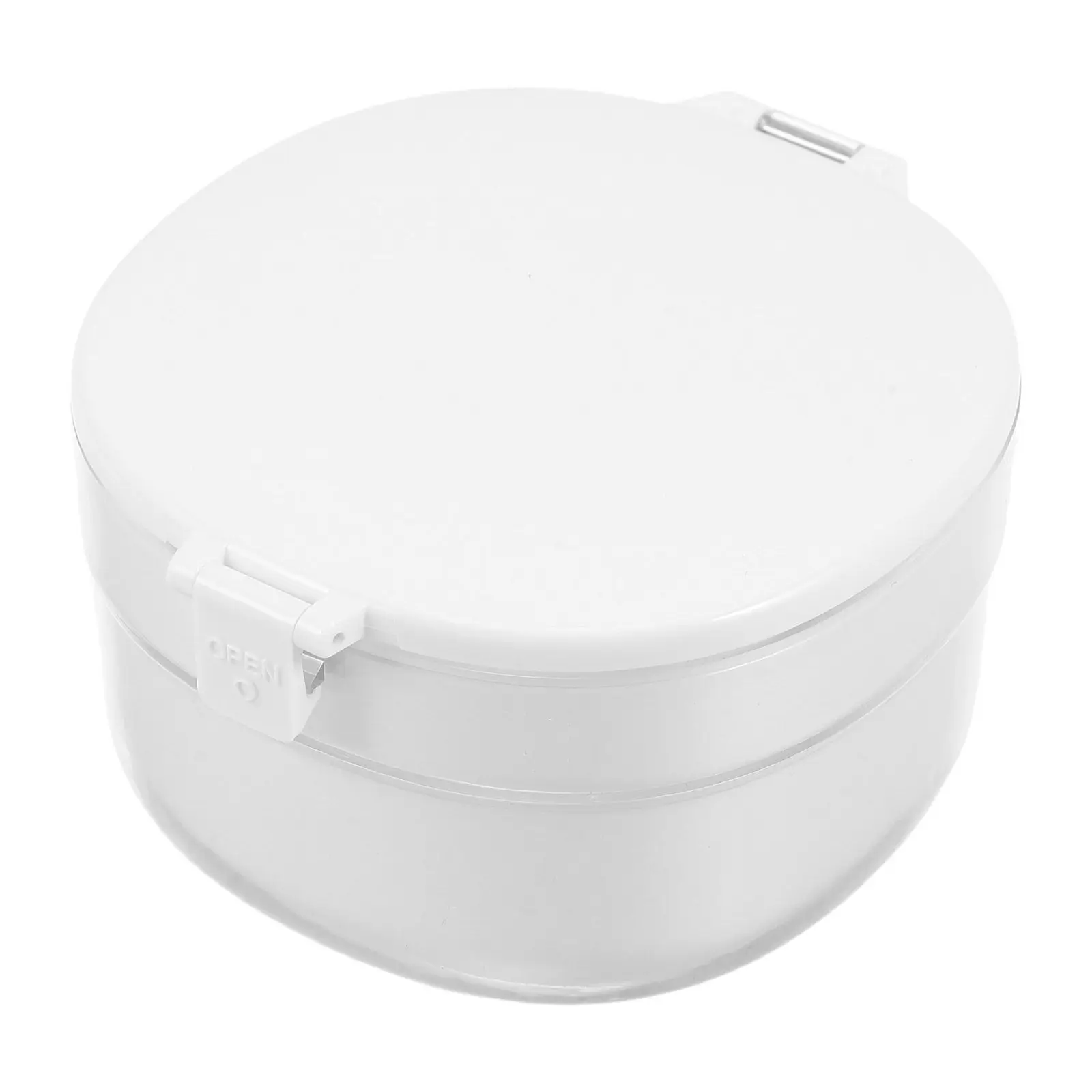 Leakproof Double Layer Denture Soaking Case Retainer Cleaning Box Dental Appliance Storage Portable Travel Mouth Guard Holder