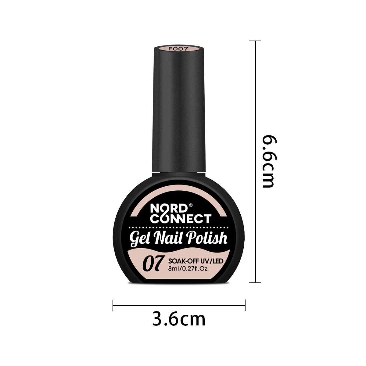 Conjunto de esmaltes nude doces de 8 ml - sem álcool, adequado para adultos, esmalte semi-permanente Soak-Off LED, creme, amarelo, pino