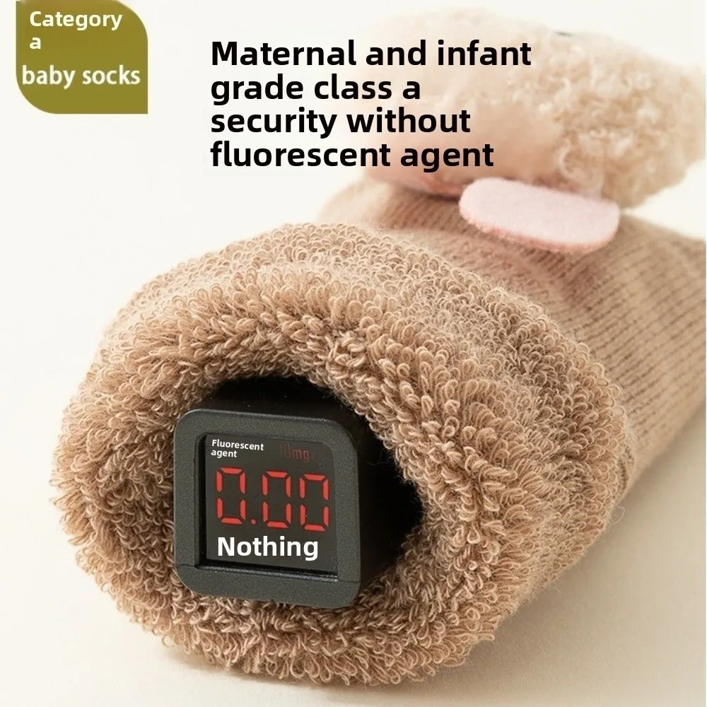 لينة الكرتون الدب الطفل الجوارب عدم الانزلاق السيطرة تصميم تنفس جوارب يمكن السير بها على الأرض رشاقته القطن الحراري تخزين تعلم المشي #3