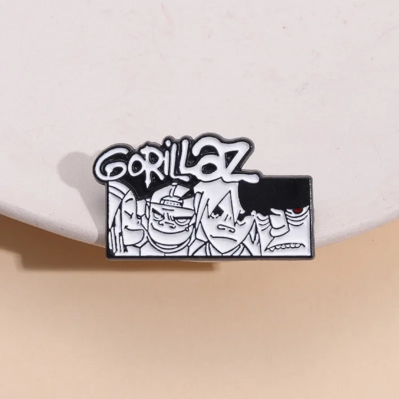 Rock Band Commemorative Metal Brooches Personalized Comic Character Badges Clothing Backpacks Hats Decorative Accessories Pins