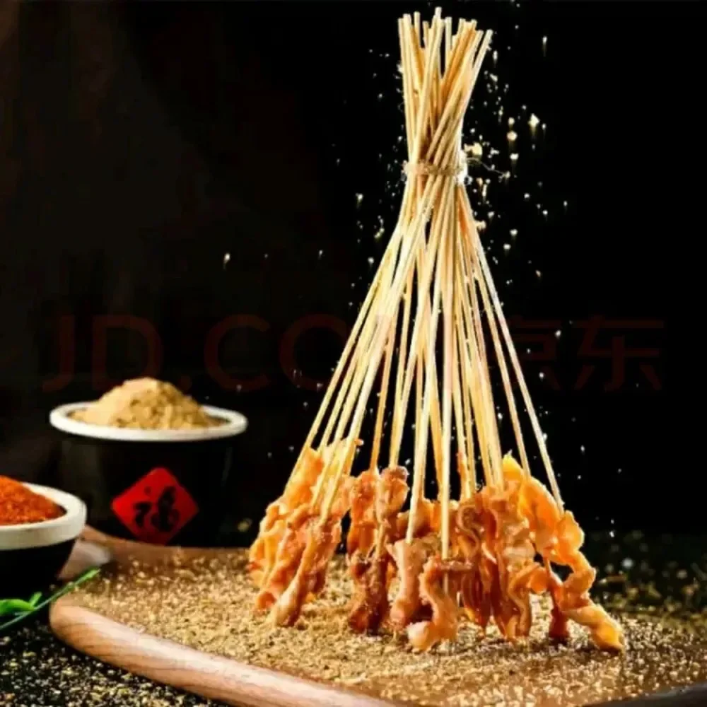 90PCS Natural Bamboo Sticks Disposable Food Grade Bamboo Skewer  15/20/25/30cm Fruit Barbecue Camping Party Tools Kitchen Supply