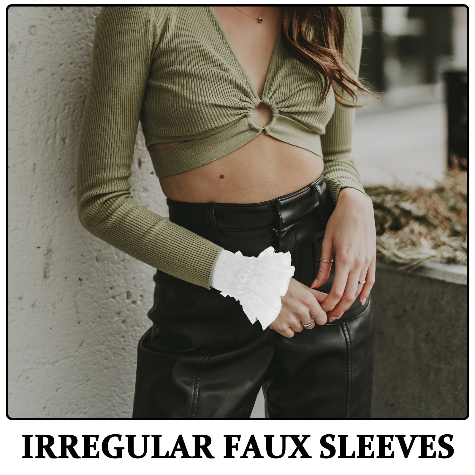 2 Stuks 1 Paar Bloemen Nep Afneembare Kostuum Pols Manchet Voor Vrouwen Polyester Mouw Accessoire Banket Party Decor Mode manchet