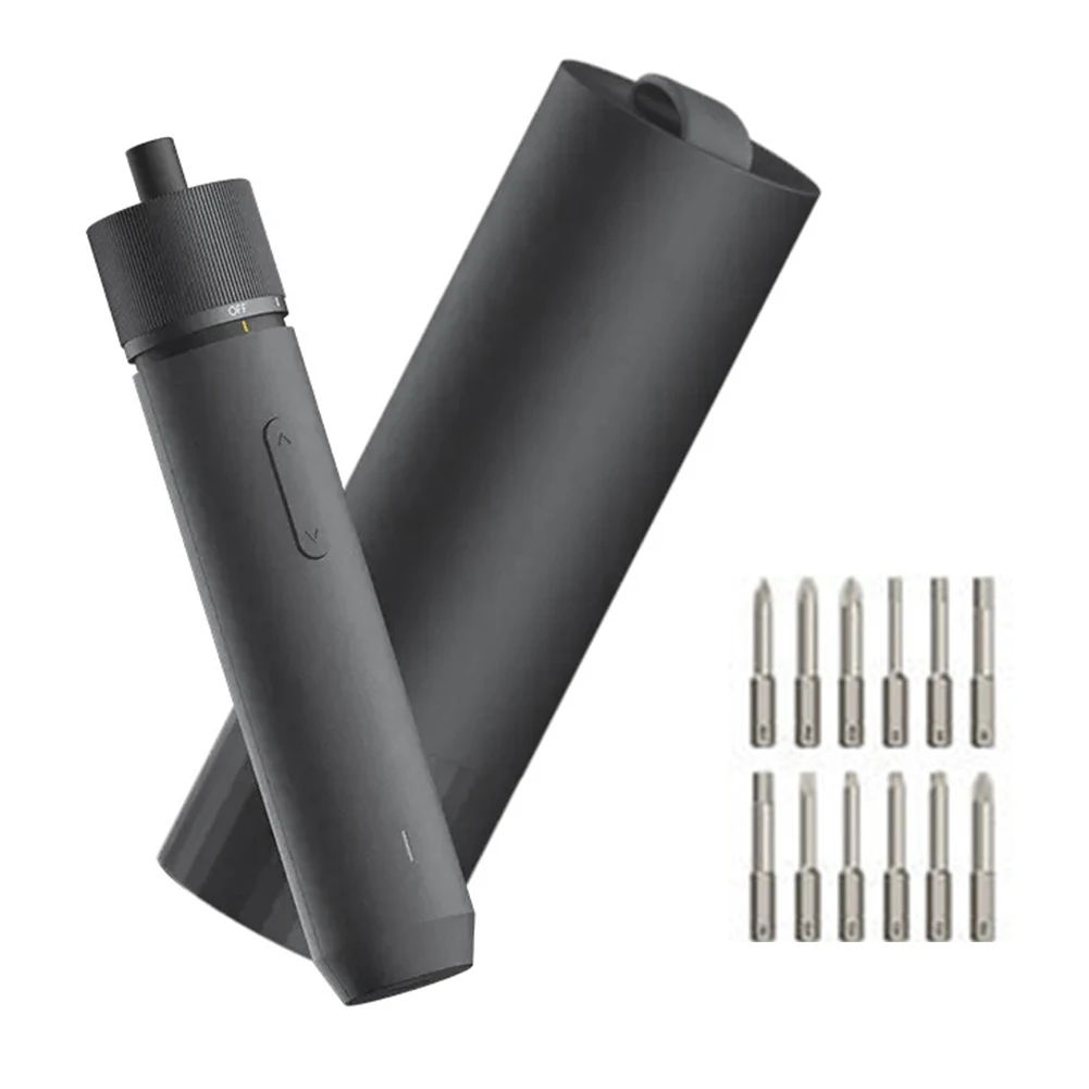Kit cacciavite elettrico, set di punte da 12 pezzi, cacciavite a batteria da 3,6 V USB ricaricabile, 3 impostazioni di coppia, 1500 mAh
