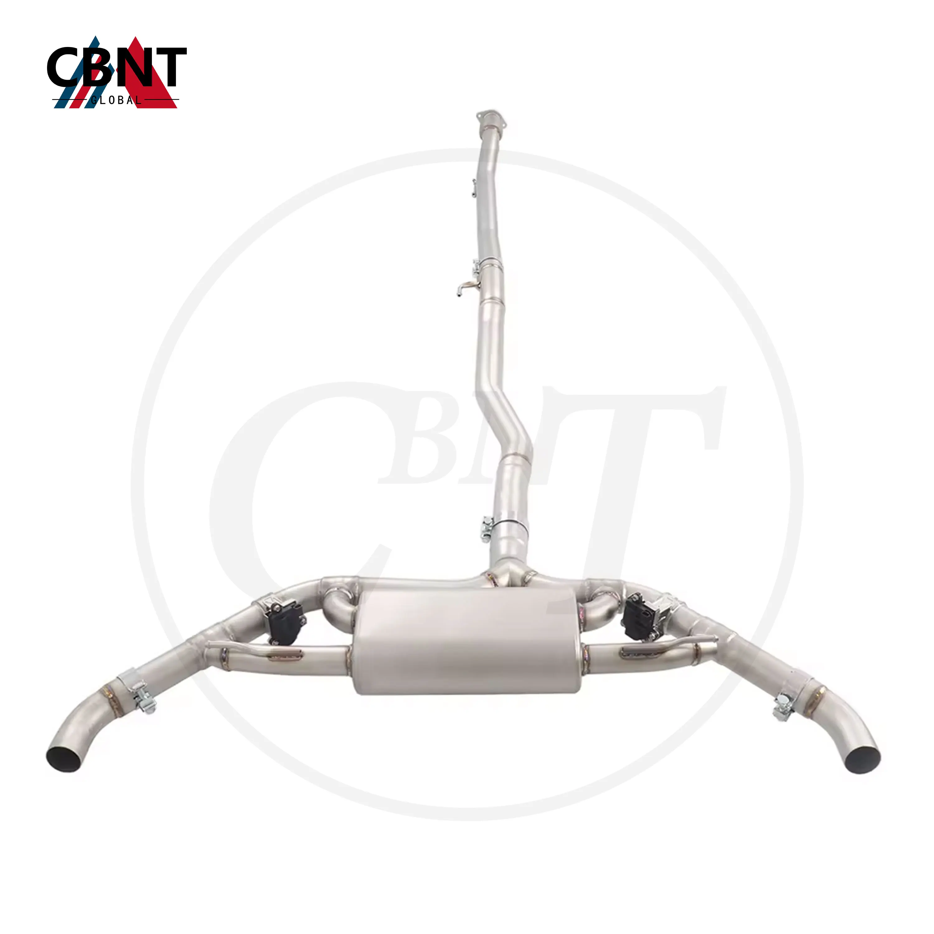 

CBNT Exhaust Catback with Valve Muffler High Quality SS304 Valved Exhaust Pipe System for Mercedes Benz AMG X247 GLB35 2.0T