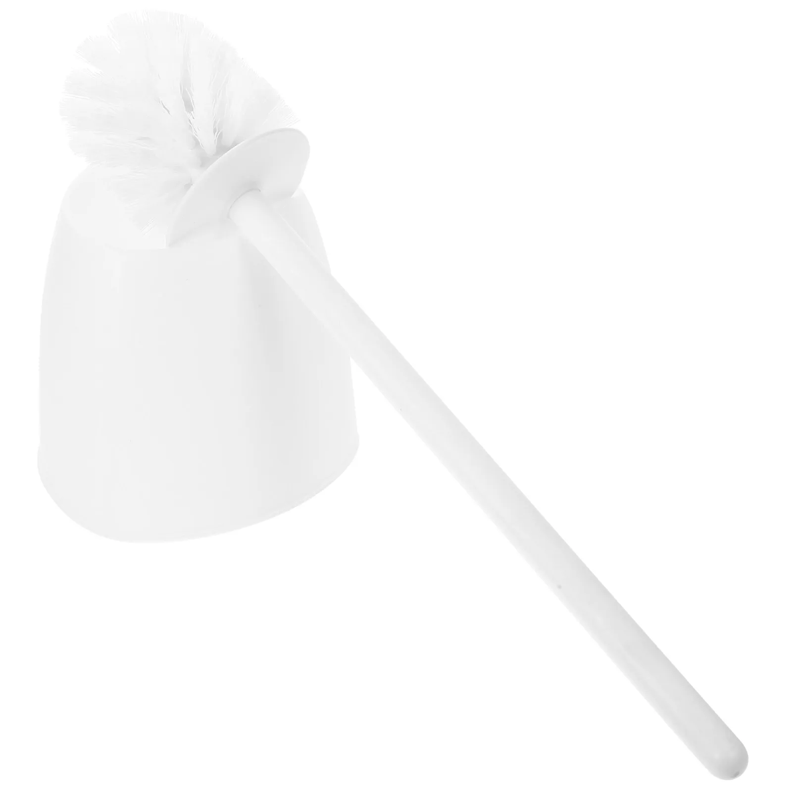 1Set Toilet Brush Set Long-Lasting Safe Material Elegant Design Toilet Bowl Cleaner Holder Bathroom Cleaning Brush and Holder