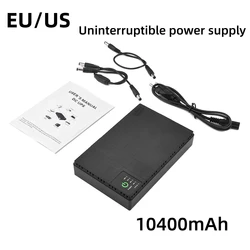 10400mAh DC UPS Battery Backup Uninterruptible Power Supply 85‑265V Battery Backup Output  5V 9V 12V 2A 15V 24V 1A EU Plug