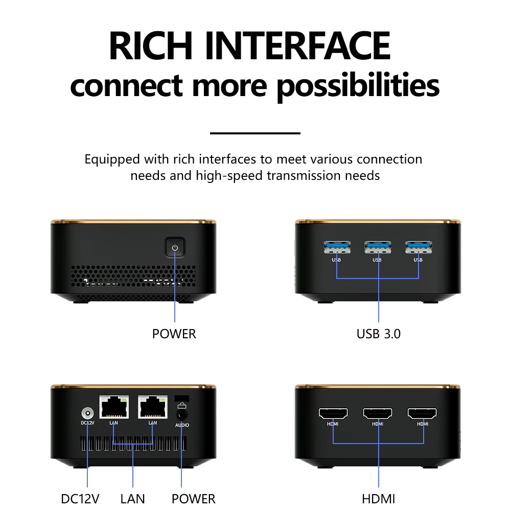 FIREBAT T8 Plus Mini PC Intel N5095 N100 CPU Komputer stacjonarny 8GB 16GB SSD 256GB 512GB 1TB DDR4 DDR5 WIFI5 BT4.2 HDMI Minipc