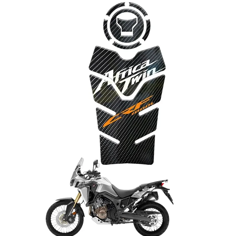 

Для HONDA CRF1000L AFRICA TWIN защитная накладка на бак мотоцикла 3D Gel Sticker Decal Carbon Fiber CRF1000 L -3