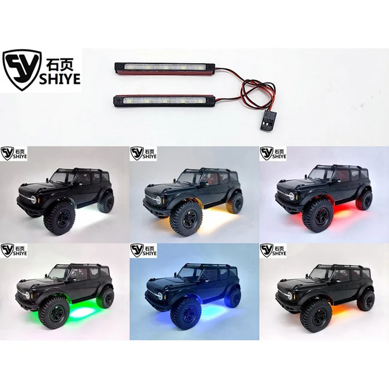 TRX4M Chassis LED Flashlight 6 Colors Decorative Lights for 1/18 RC Crawler Traxxas TRX-4M Bronco Defender SY-T4M RL Upgrade