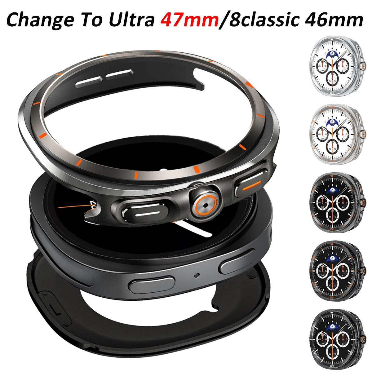 Luxury Protection Alloy Case For Samsung Galaxy Watch 8 44mm Protective Cover for Samsung GALAXY WATCH 8 40mm Accessories