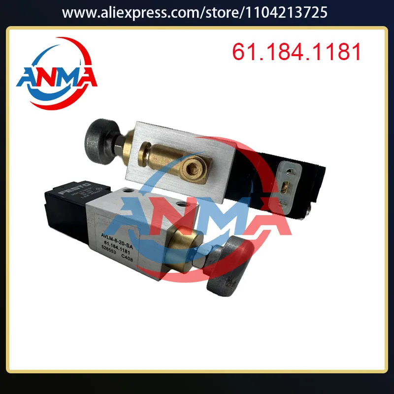 

2 шт. 61.184.1181 Цилиндровый клапан 24VDC для печатных машин Heidelberg, запчасти для SM74 SM52, быстрая доставка