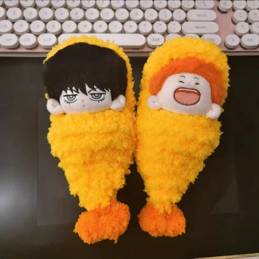 5/10/15/20cm Fried Shrimp Costume Dress-Up Standing and Sitting Tempura Clothes Fun Cute Casual Wears Outfit Girls Gift