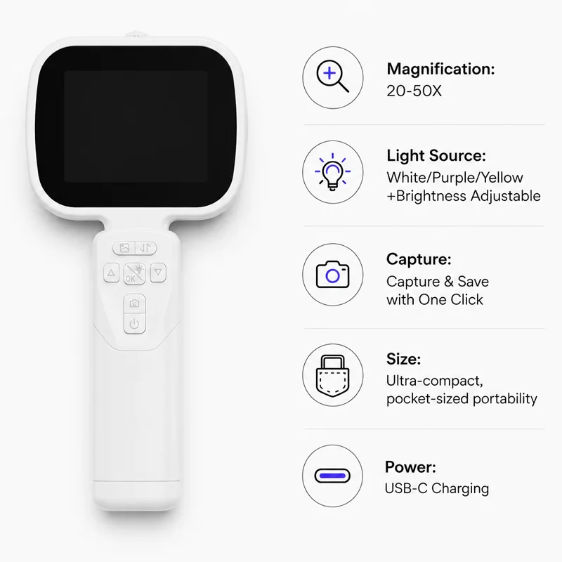 2,8'' IPS-Digitalmikroskop mit HD-Kamera, 3-in-1-LED-Handlupe, Video, 100-fache Vergrößerung, für die Reparatur von Elektronik – Detail 2