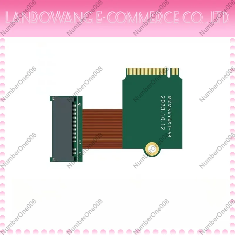 M.2 2230 to 2280 Adapter NVMe SSD Extension Card 90 Degree M-Key PCIe 4.0 for Steam Deck
