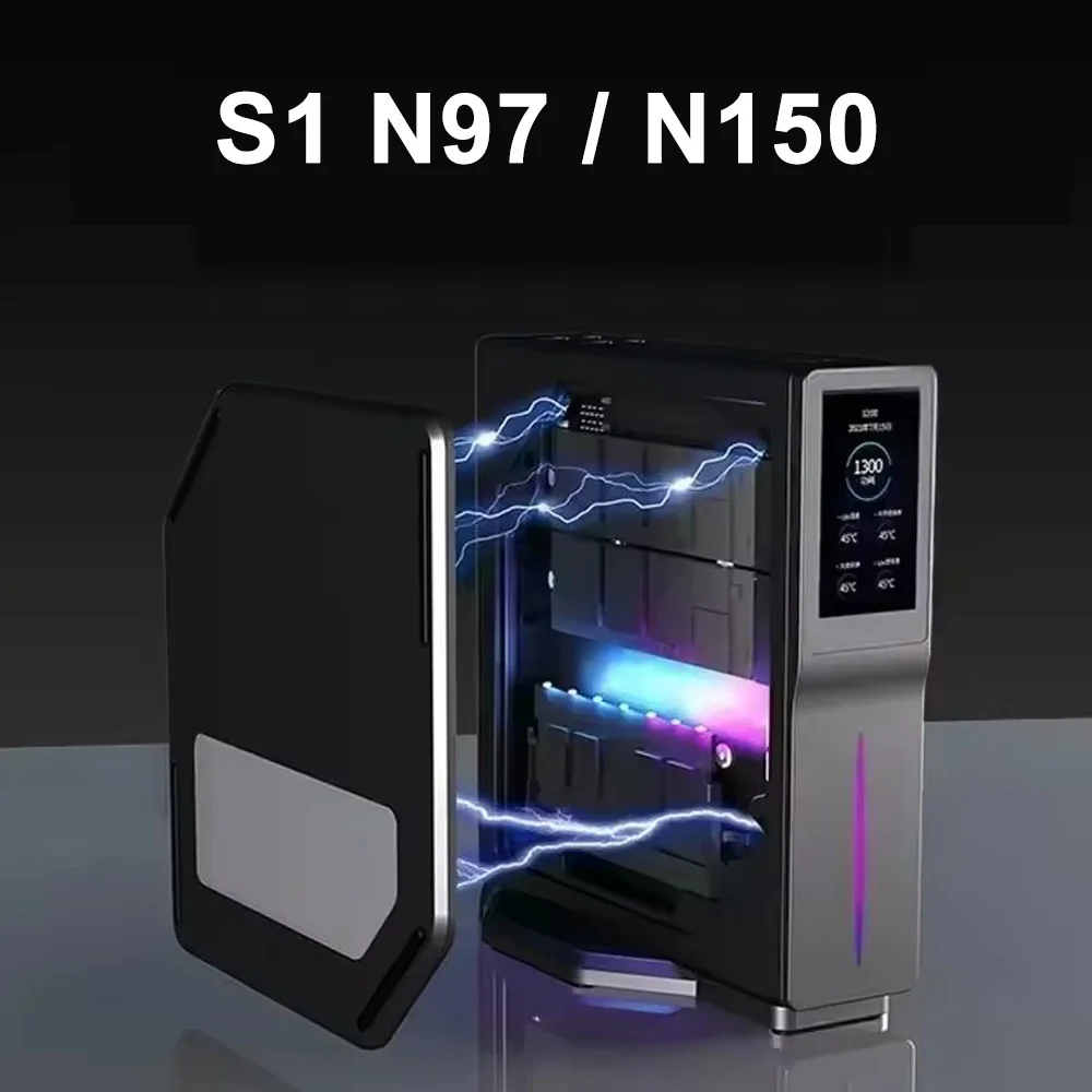 SZBOX S1 N97 N150 كمبيوتر صغير PK N100 DDR4 3200 ميجا هرتز NVME SSD 3.6 جيجا هرتز 512 جيجا SSD Windows11 RGB WiFi 6 BT5.2 Dual LAN لتقوم بها بنفسك كمبيوتر ألعاب