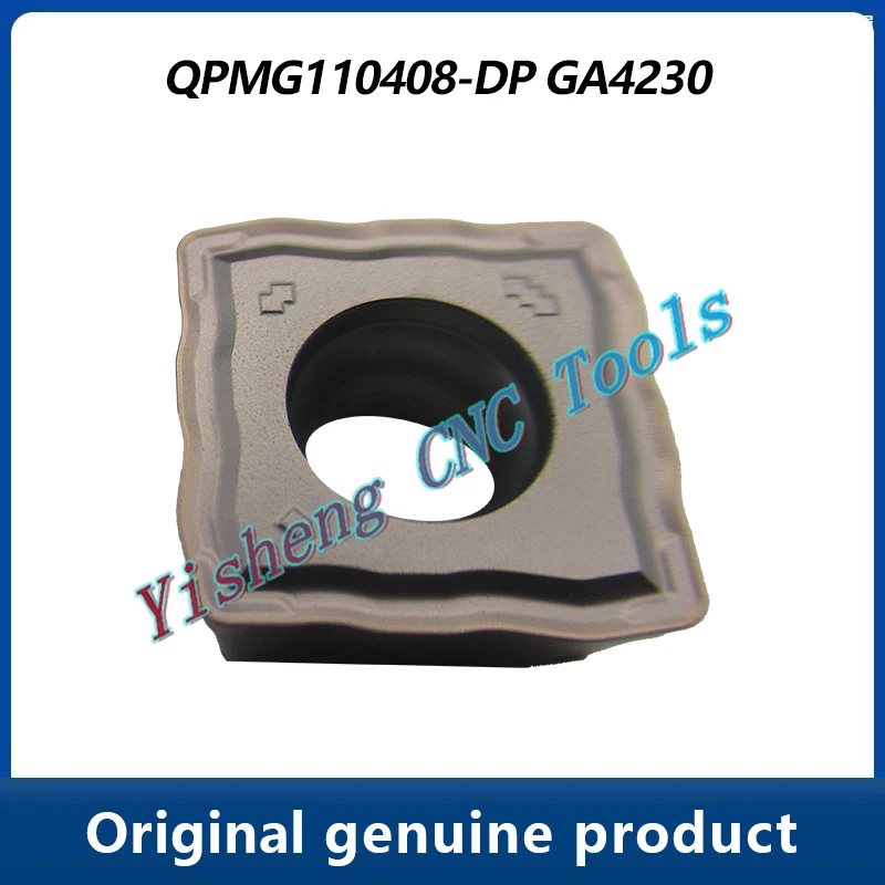 QPMG-Herramienta de torneado de inserción CNC, Original, QPMG110408-DP, GA4230, GS4130, GM3220, herramienta de corte que incluye flete