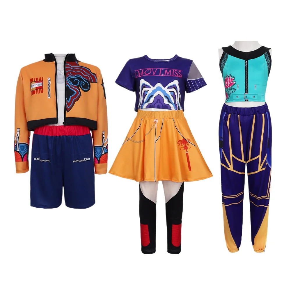 

Новые аниме детские костюмы для ролевых игр для девочек, полный костюм Зои, комплект для K-pop, карнавальные костюмы на Хэллоуин, одежда, наряд