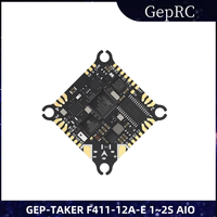 GEPRC TAKER F411-12A-E AIO FC, 1-2S 4in1 12A ESC BMI270 Gyro, ELRS 2.4G 25.5x25.5mm for DarkStar20 Cinewhoop
