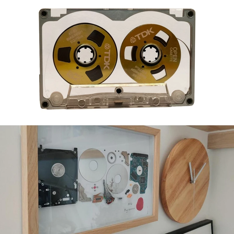 55 Minute Blank Tape Disk Double-Sided Metal Small Open Disk Blank Cassette Tape Tape Disk