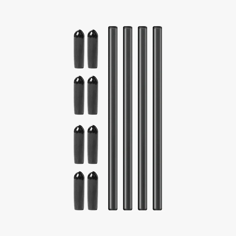 10PCS 150mm Receiver Antenna Protection Tube Fixed Pipe Shielded Tube with 10PCS Protection Cap for TBS Receivers