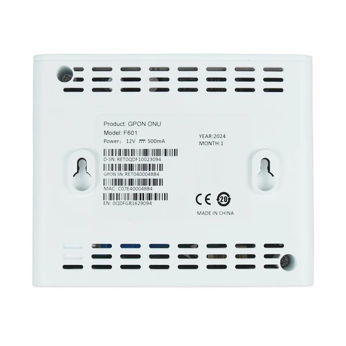 A26P F601 GPON ONU لـ Roteador 1GE Upc ONT الأصلي الجديد لجميع ZTE HW OLT 100% أداة كشف FTTH قابس الاتحاد الأوروبي