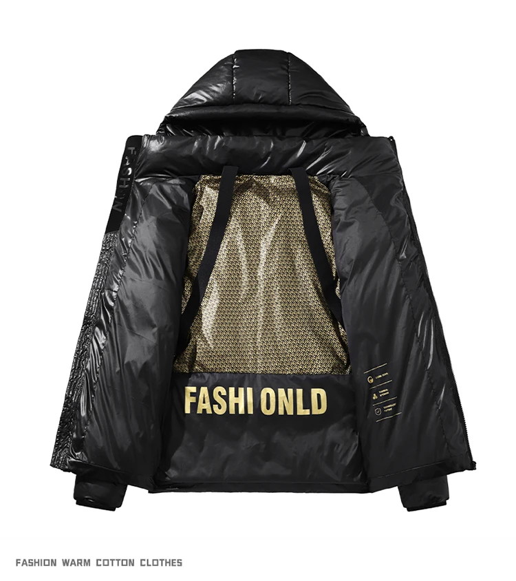 Thick Winter Jacket Warm Wool Windproof Hooded jacket Male Parkas Plus Size Fashion Man Jacket and Coat Men