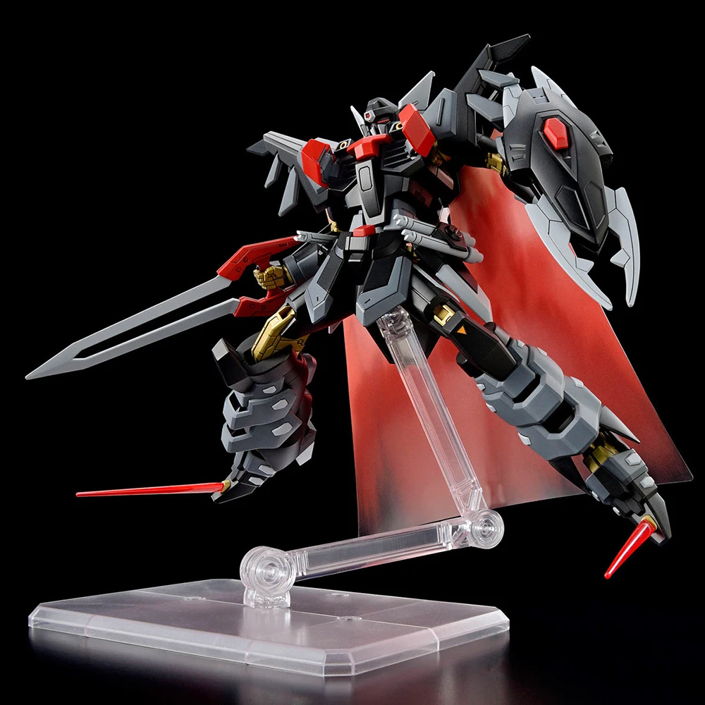[En Stock] Original BANDAI Gundam HG 1/144 Black Knight Squad Shi-ve.A figurine de dessin animé à collectionner modèle Kit jouets d'ornement