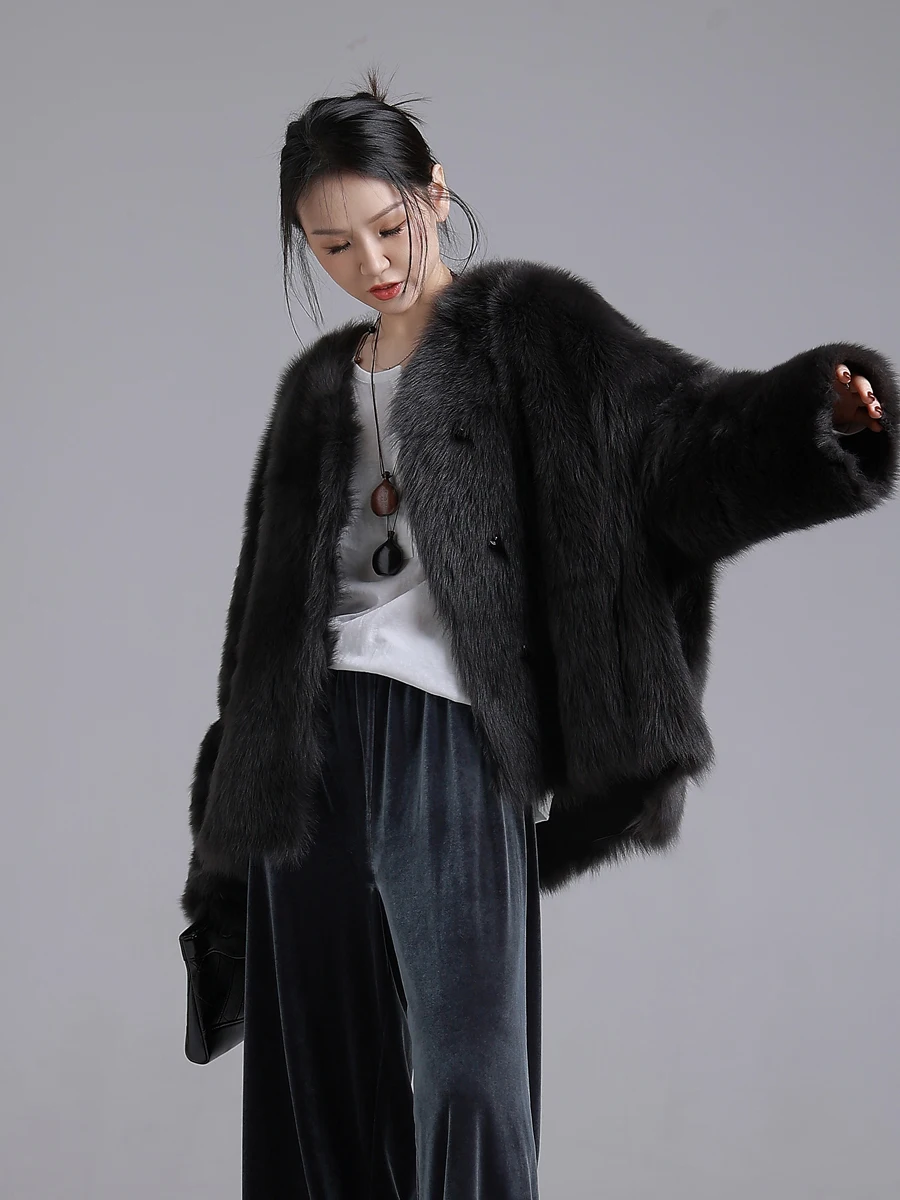 AYUNSUE 천연 양피 모피 코트 여성 진짜 가죽 자켓 겨울 자켓 2025 럭셔리 의류 여성 v 넥 Шуба Женская