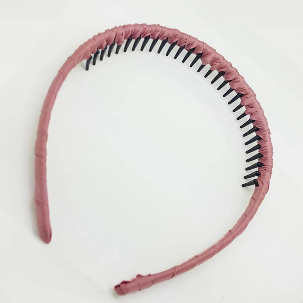 

5 Pcs Silk Satin Head Hoop Girl Headbands Toothed Twine Twining Hairhoop Women Women's Comb
