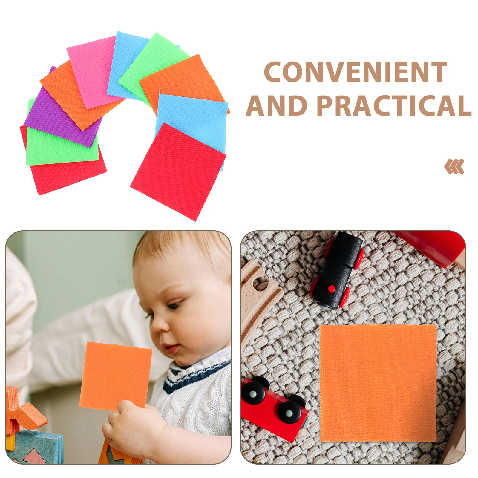 ตัวติดพื้นแบบสี่เหลี่ยม 20 ชิ้น ติดง่าย ลอกออกง่าย สำหรับห้องเรียน จุดวางนั่งเด็กก่อนวัยเรียน จุดวางนั่งเด็กอนุบาล จุดสำหรับการเรียนการสอน