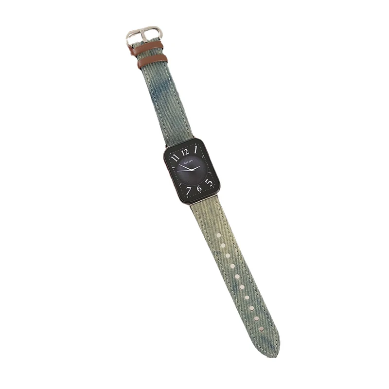 Tie-dye Denim Canvas Strap for Xiaomi Mi Band 8 Pro Jeans Wristband Replacement Bracelet for Miband 8 Pro SmartWatch Accessories