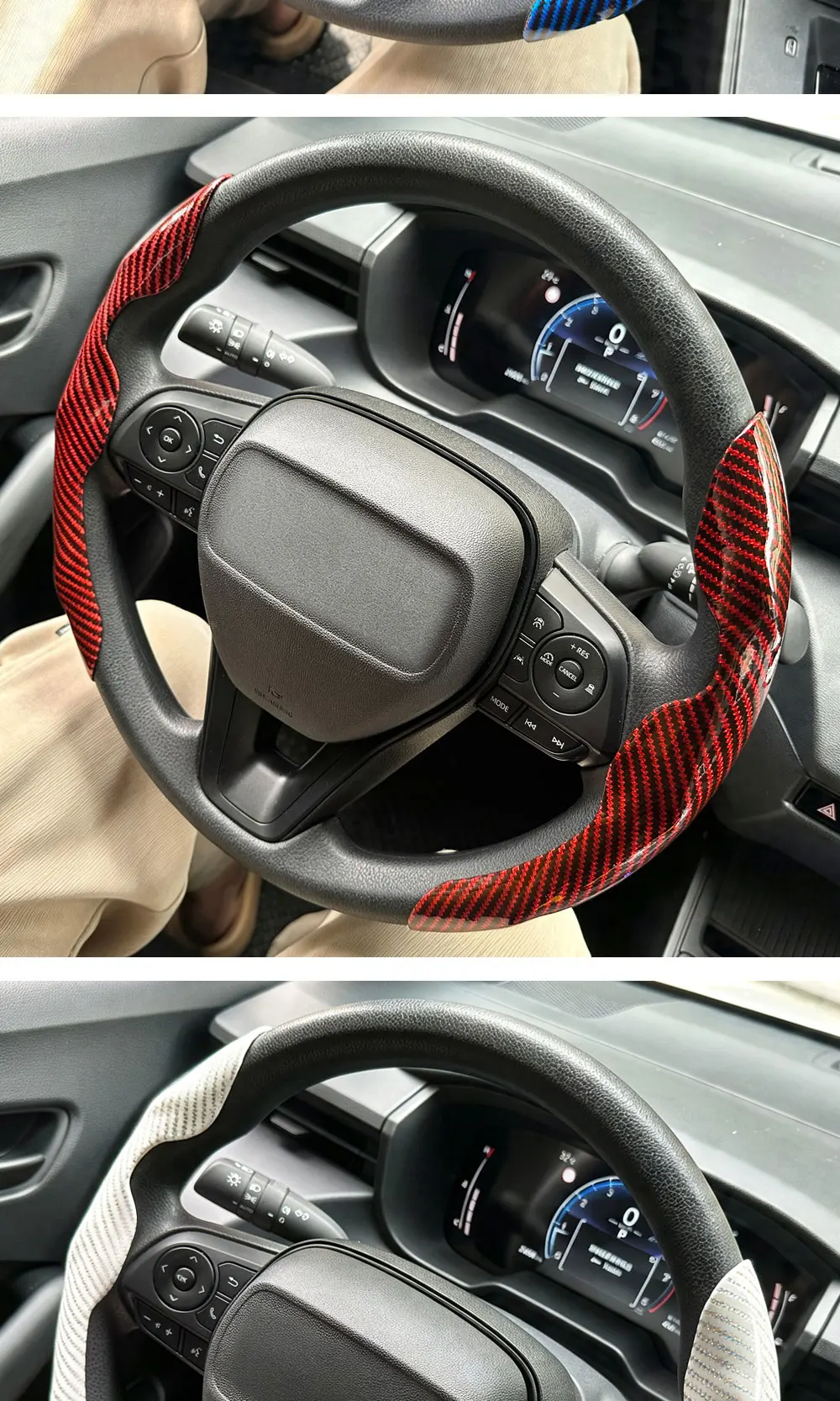 Fellmaterial-Lenkradbezug Zubehör für Hyundai I10 I20 I30 Kona Ioniq 5 Santafe Genesis GV80 Bh NEXO Sonata – Detail 9