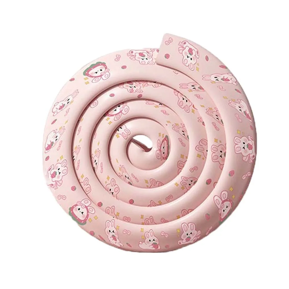 

Soft Baby Anti-collision Strip Cartoon Double-sided Tape Table Corner Protective Cover Grey Pink