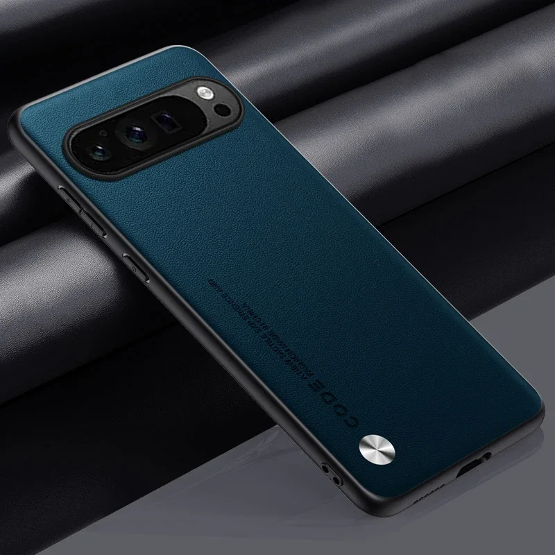 Luxe lederen telefoonhoesje voor Google Pixel 10A 10 11 XL 9A 9 Pro 8Pro 7 6 Pro 8A 7A 5A 4 Effen hoesje Stootbestendig Zachte achterkant
