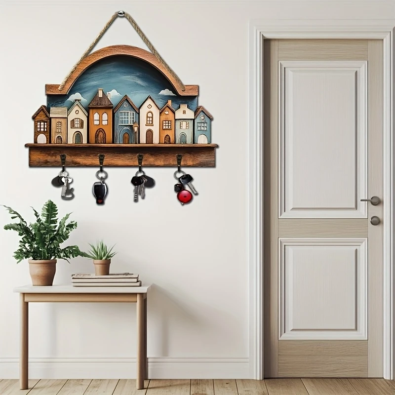 Wooden Wall Key Holder 2