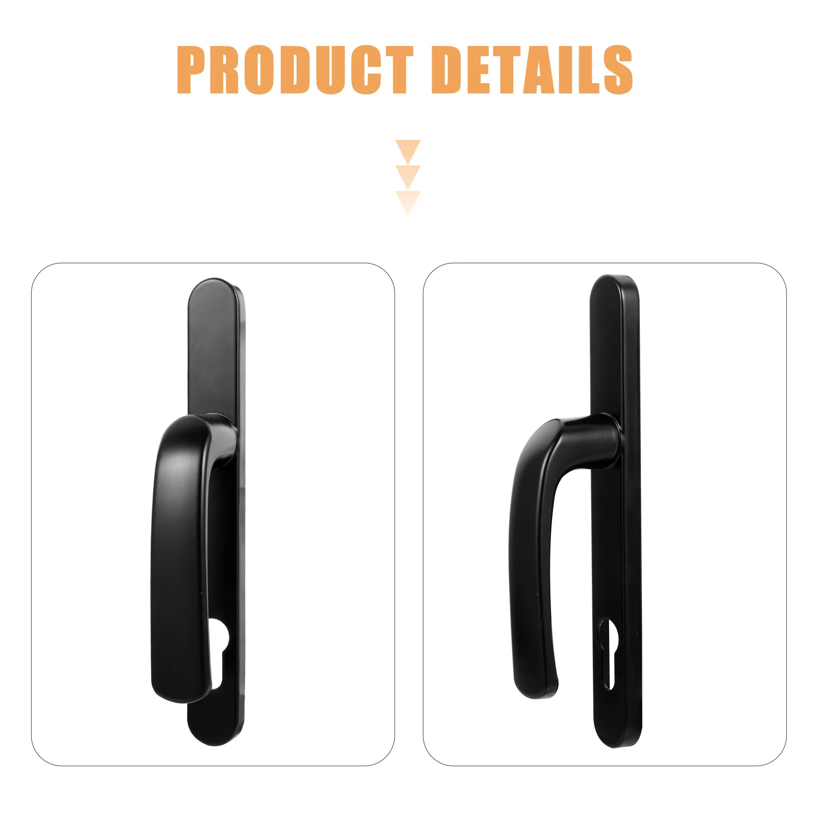 

1Pair Aluminum Door Lock Corrosion Resistant Alloy Material Easy Installation for Indoor Exterior Doors Universal Door