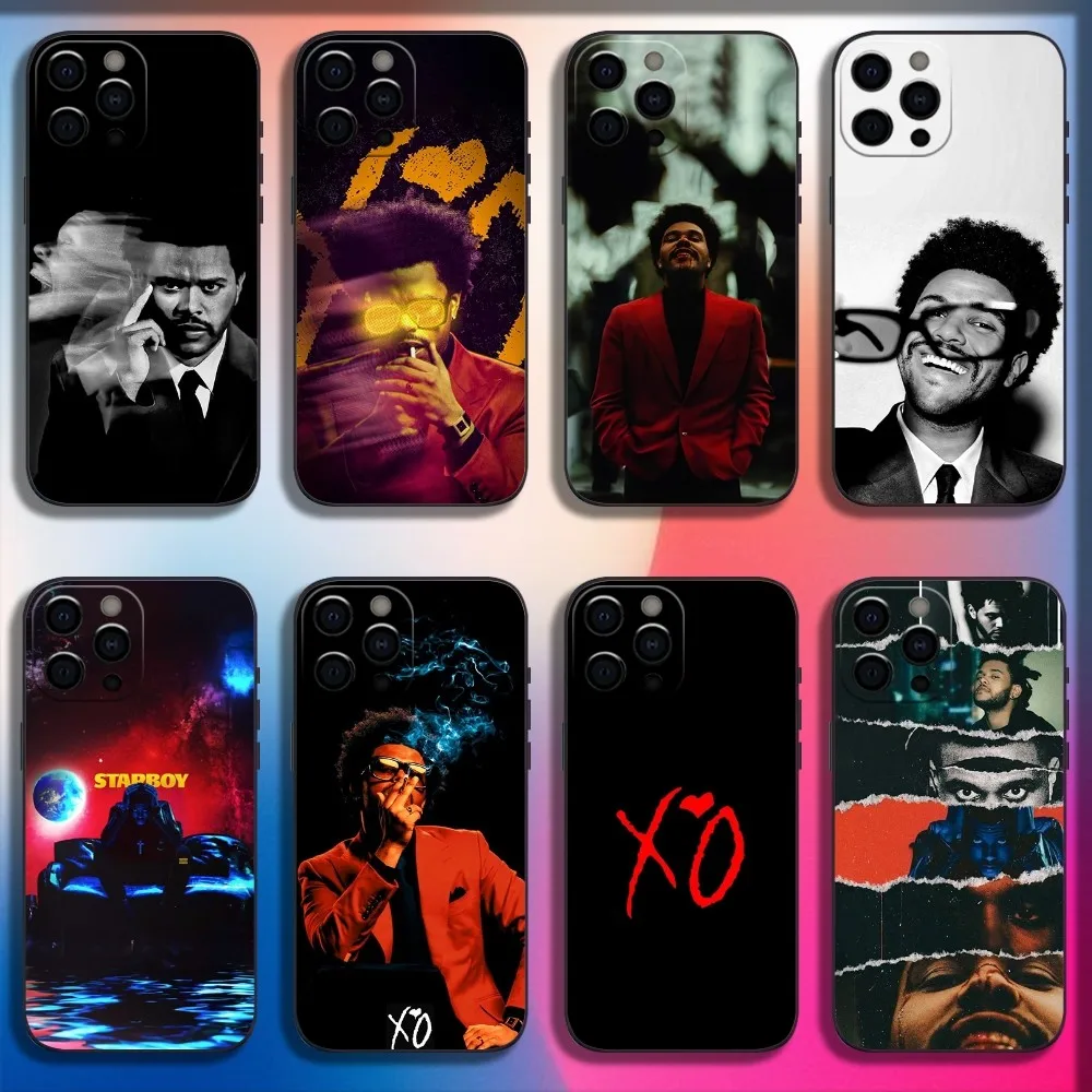 Singer The W-Weeknd Xo Phone Case For iPhone 16,15,14,13,12,11,Pro,X,XS,Max,XR,Plus,Mini Soft Black Cover