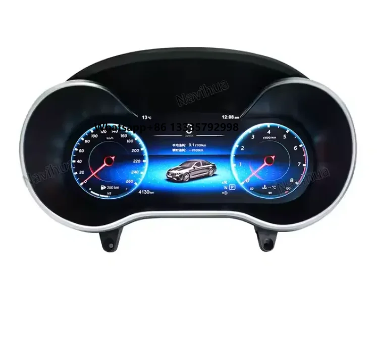 

NaviHua 12.3" Car Digital Cluster for Mercedes Benz C GLC Class W205 X253 LCD Dashboard Auto Speedometer Virtual Cockpit Upgrade