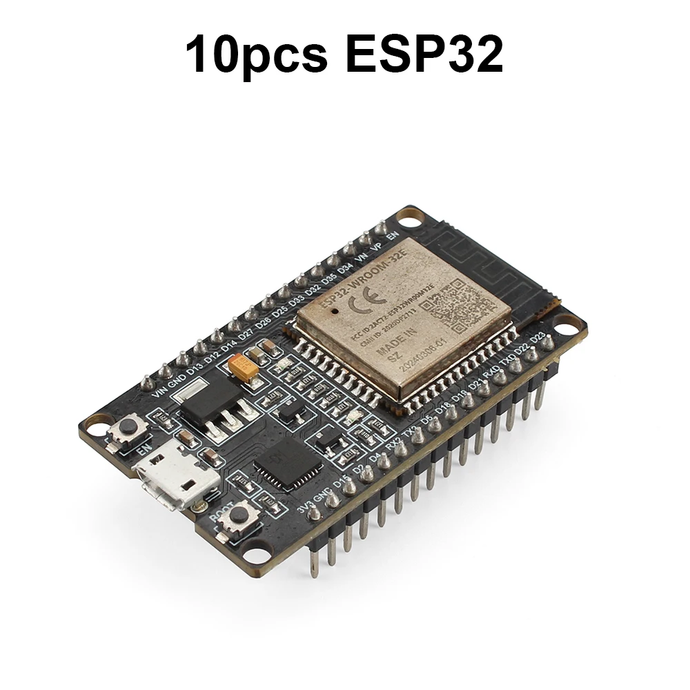 10pcs ESP32 Development Board WiFi+BT+BLE MCU Module ESP32-WROOM-32 Circuit Board