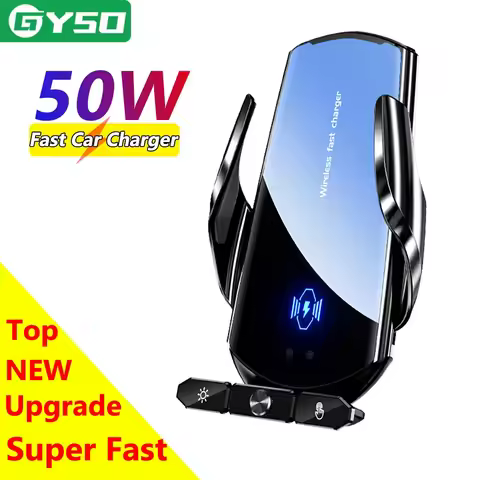 Car Phone Holder Wireless Charger For iPhone 13 14 15 Pro Max Samsung S22 S21 S10 50W Windshield Bracket Fast Charging Station