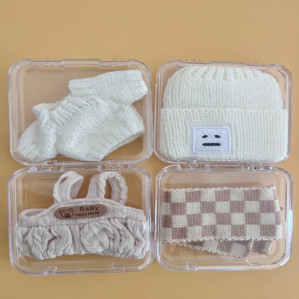 Labubu Clothes Designer 17cm Mini Plush Doll'S Clothes Outfit Accessories Labubu Have a Seat Baby Clothes Box